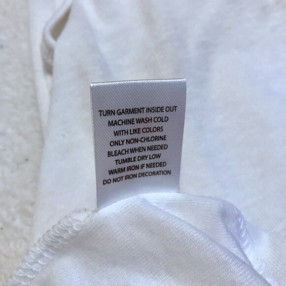 Rebellious One White Tank Top Juniors S - Picture 10 of 10